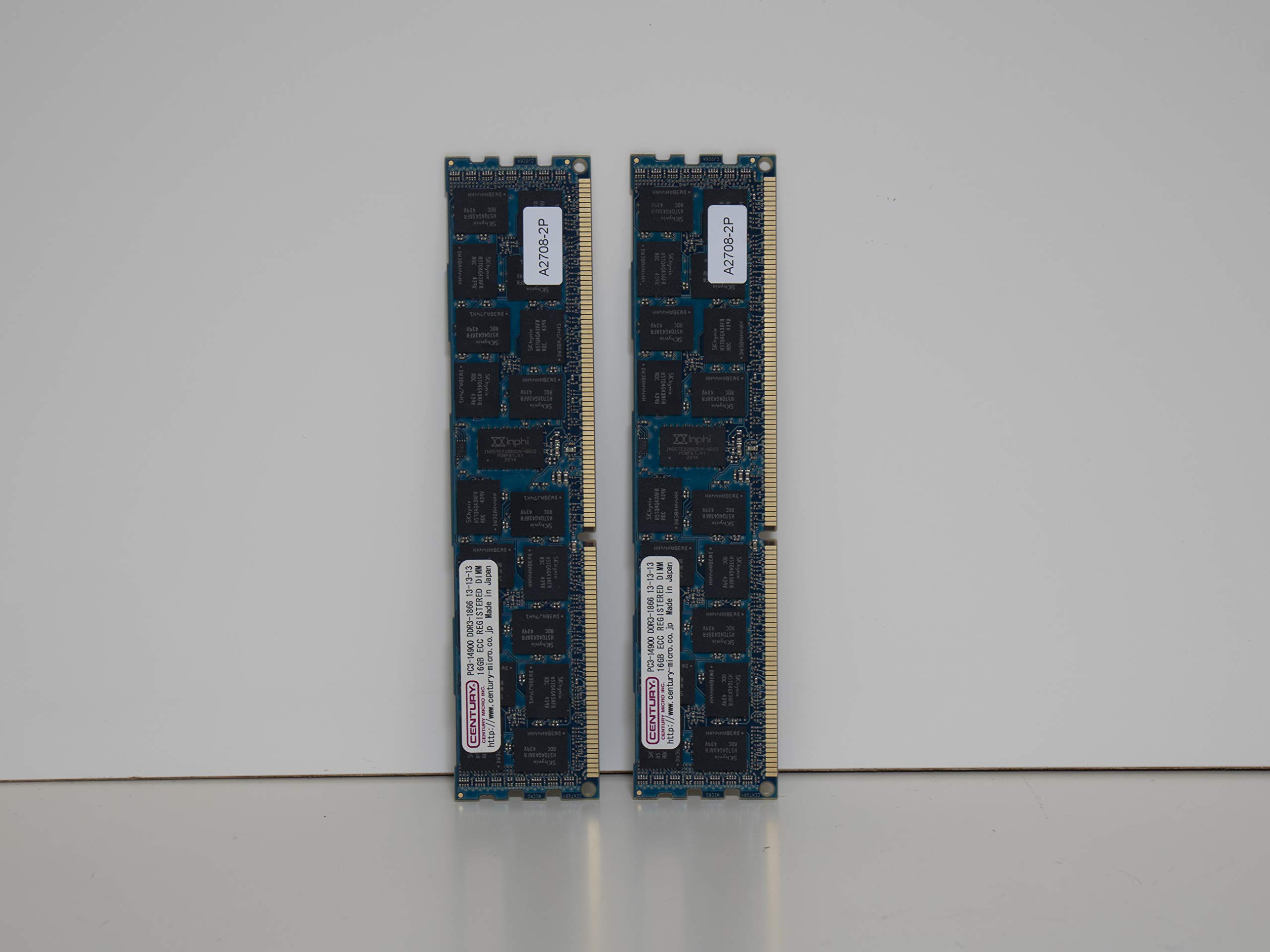 Century Micro Server PC3-14900/DDR3-1866 32GB Kit (16GB 2-Pack 