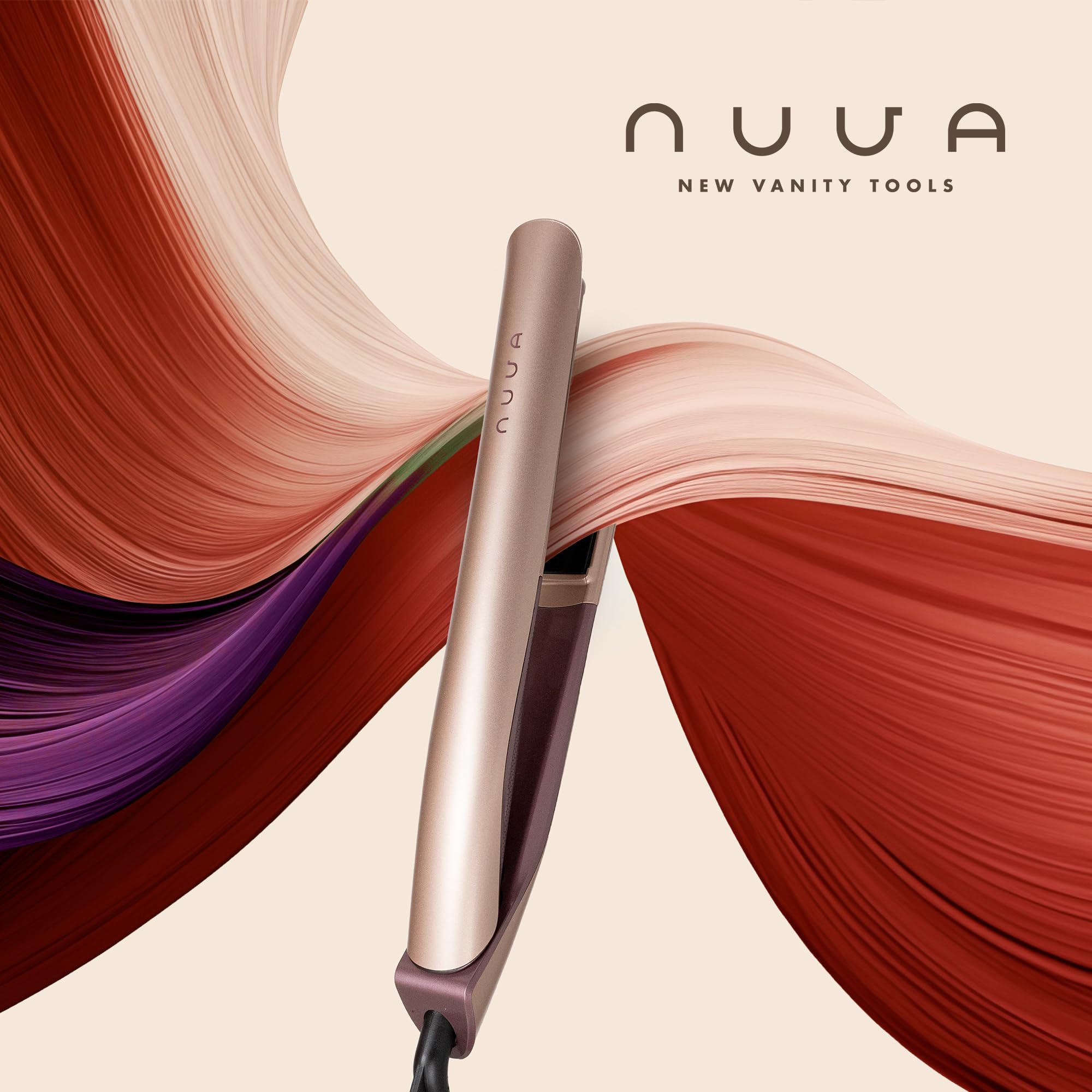 Nuva Silk by Energy Sistem – Plancha de pelo profesional 185°C – placas cerámicas flotantes nano-silk – anti-frizz – ondas y alisado rápido – apagado automático 60 min – cable giratorio 3 m