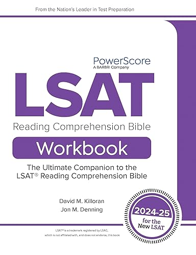 The PowerScore LSAT Reading Comprehension Bible Workbook 2024-2025: Drills, Questions, and Passages to Prepare for the Reading Comprehension Section of the new LSAT