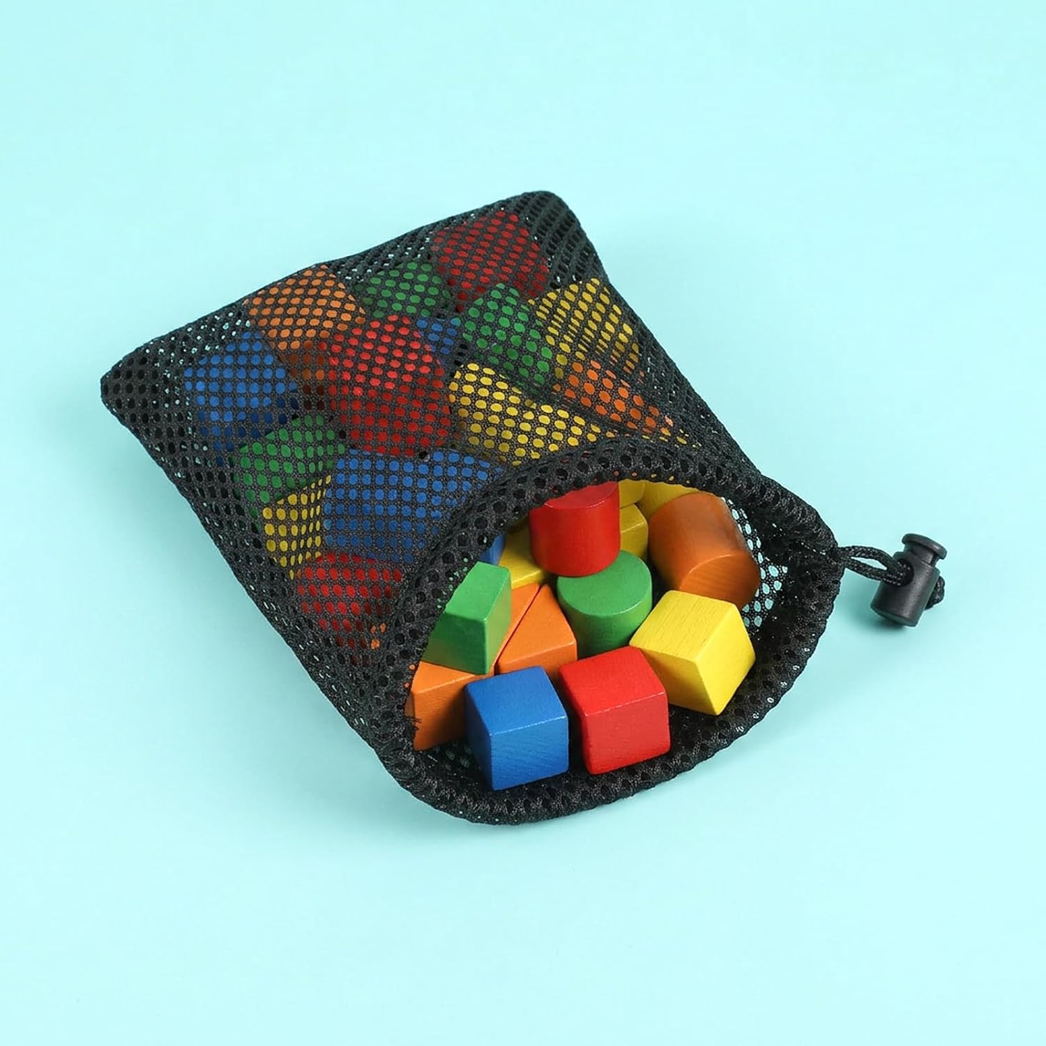 8 PCS Small Drawstring Mesh Bag 5.3x4.3In Travel Cosmetic Sacks