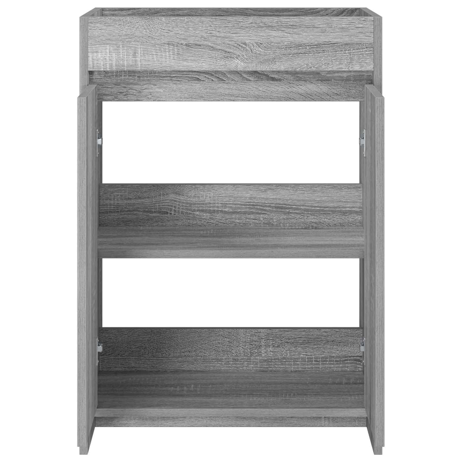 Sonoma szafka pod umywalkę, szara, 56 x 37,5 x 81 cm, materiał drewnopochodny z miejscem do przechowywania, drzwi na zawiasach, montaż do łazienki, szafka pod umywalkę, meble łazienkowe, regał