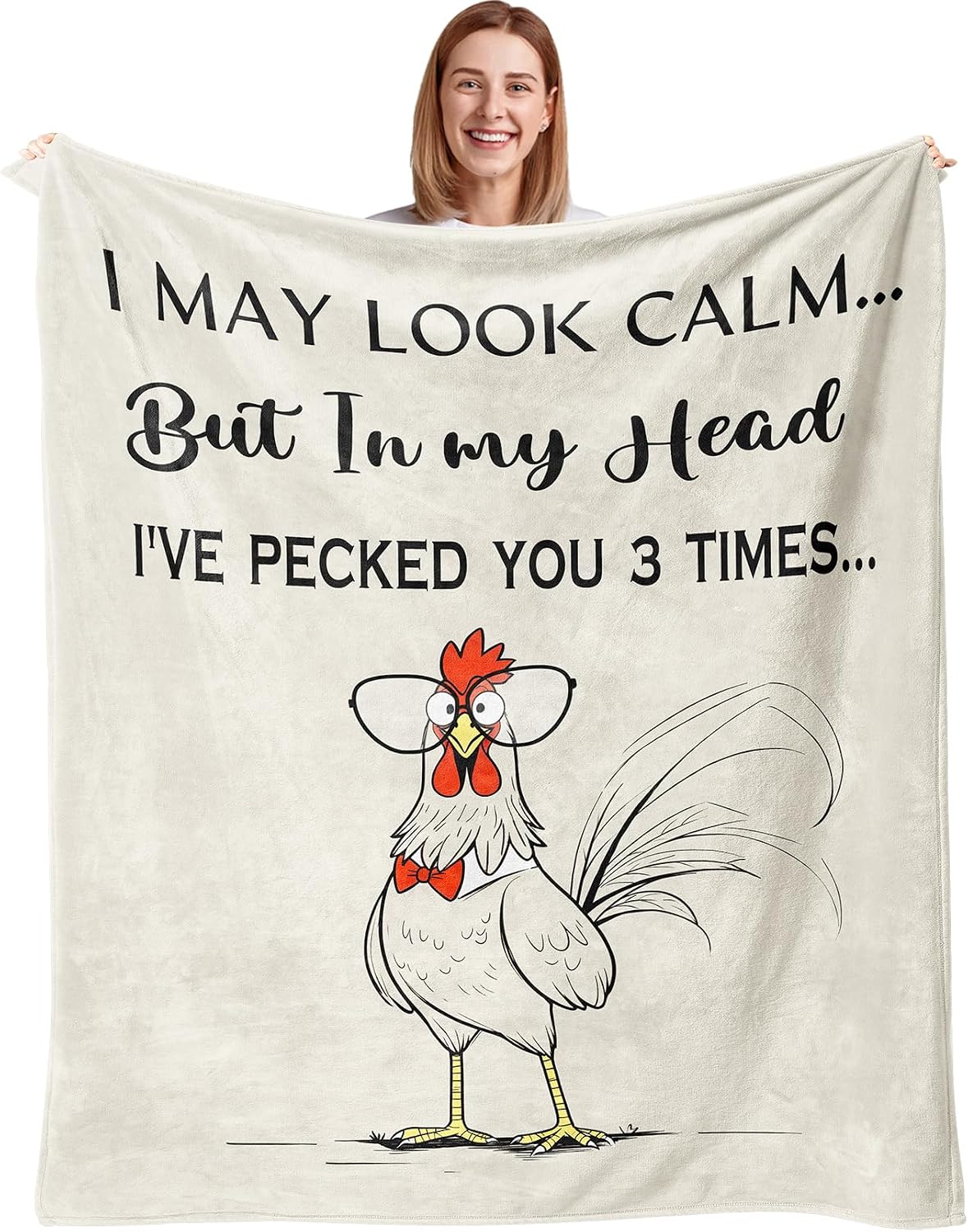 Get Well Gifts for Women/Men After Surgery, Sympathy Gift, Get Well Soon Blanket 50"X60", Feel Better/Surgery Recovery Gifts for Women, After Surgery Gifts, at Least You Dont Have To Wear A Cone Throw