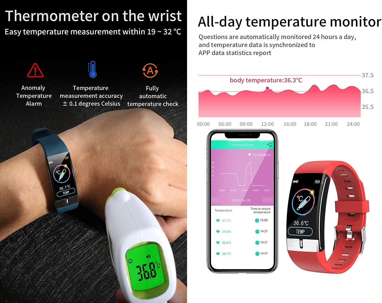 Smartwatch con ECG Hombre, 1,06\