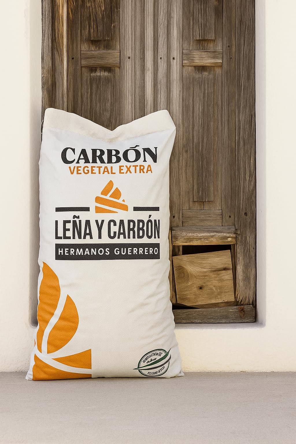 Carbón Vegetal Barbacoa. Saco 14,5 Kgs. Se elabora, con Maderas Que provienen de la tala sostenible de la península ibérica, como Son la Encina y el Olivo. Barbacoa carbón.