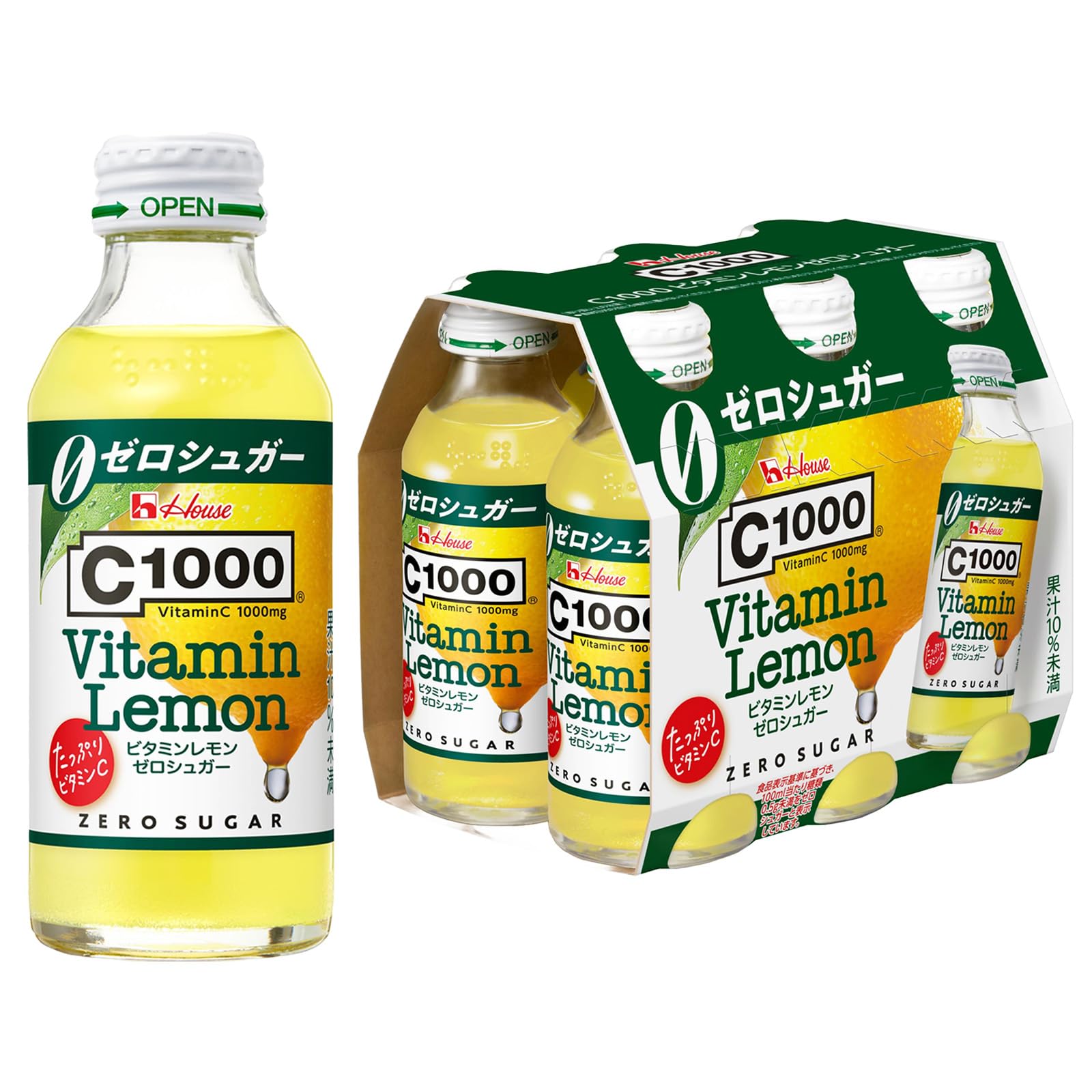 Amazon.co.jp: C1000 ビタミンレモンゼロシュガー 140ml×6本[ゼロ