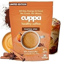 Vista 8 de Cuppa Café instantáneo saludable con Ashwagandha y hongo melena de león para energía y concentración durante todo el día, sin choques, sin