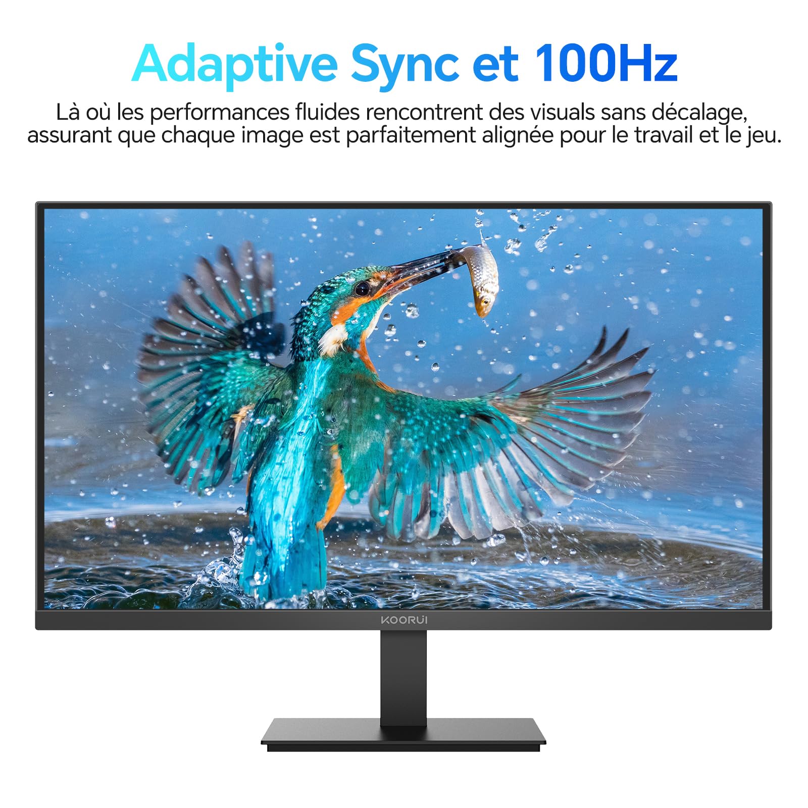 Visiter la boutique KOORUI KOORUI E2212F 21.45 Pouces Ecran PC, FHD 1920 x 1080 100Hz Moniteur, Adaptive Sync HDMI 1.4, Eye Care, inclinable de -5° à 15°, VESA 100 x 100mm in use