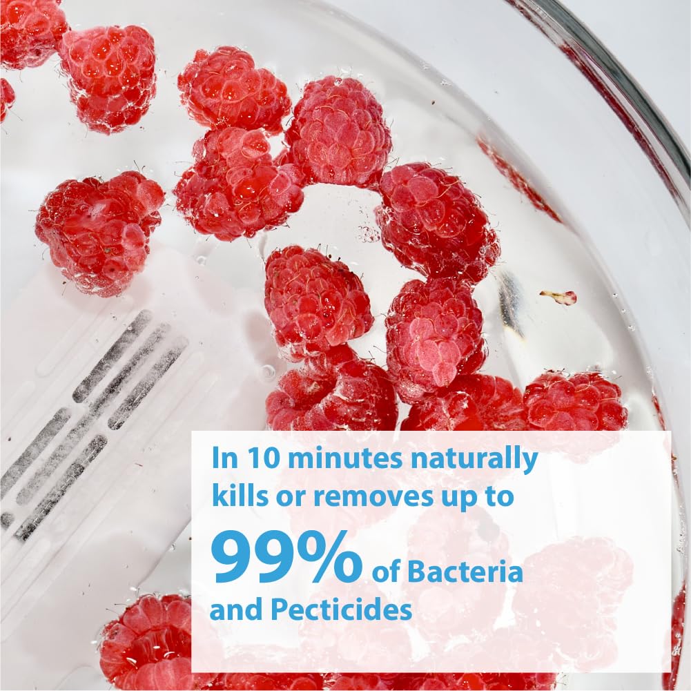 Appareil de nettoyage pour fruits et légumes - Éliminateur de pesticides, bactéries et hormones | Lave-fruits dans l'eau | Purificateur de légumes