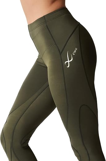 CW-X Women's Stabilyx Mid Rise 3/4 Compression Tights, 125806