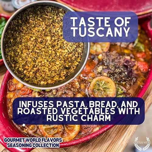 Miniatura 4 de Colección de condimentos de Gourmet World Flavors. Sin GMO verificado. 6 latas magnéticas. Lote pequeño de mezcla de especias.