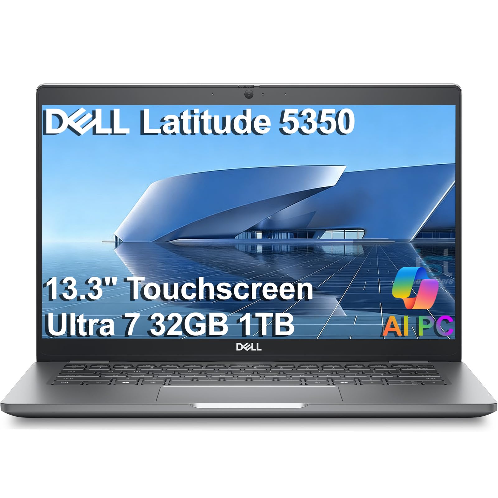 Dell Latitude 5000 5350 Business AI PC Laptop (13.3" FHD Touchscreen, Intel 12-Core Ultra 7 165U, 32GB DDR5 RAM, 1TB SSD), Backlit, 1080p IR Webcam, 2x Thunderbolt 4, 3-Yr WRT, HDMI, Win 11 Pro