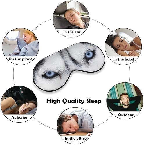 Miniatura 4 de Máscara para dormir con ojos de lobo, máscara para dormir, máscara de ojos para cubrir los ojos, cubierta de ojos ligera para hombres y mujeres