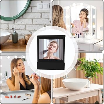 True Mirror - Real Image Non-reverse Mirror - True Mirror Non Reversing See The Real You - Left Right Non Reverse Mirror - Non Reversing Mirror For Real Image For Modeling, Makeup, Haircuts And Beauty