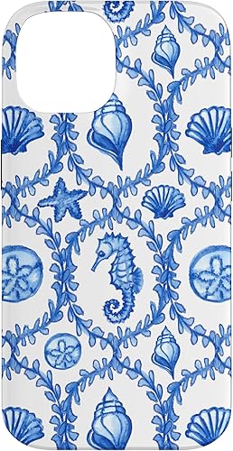Miniatura 4 de Funda para iPhone 1212 Pro Coastal Granddaughter Blue Shells Starfish Seahorse Preppy