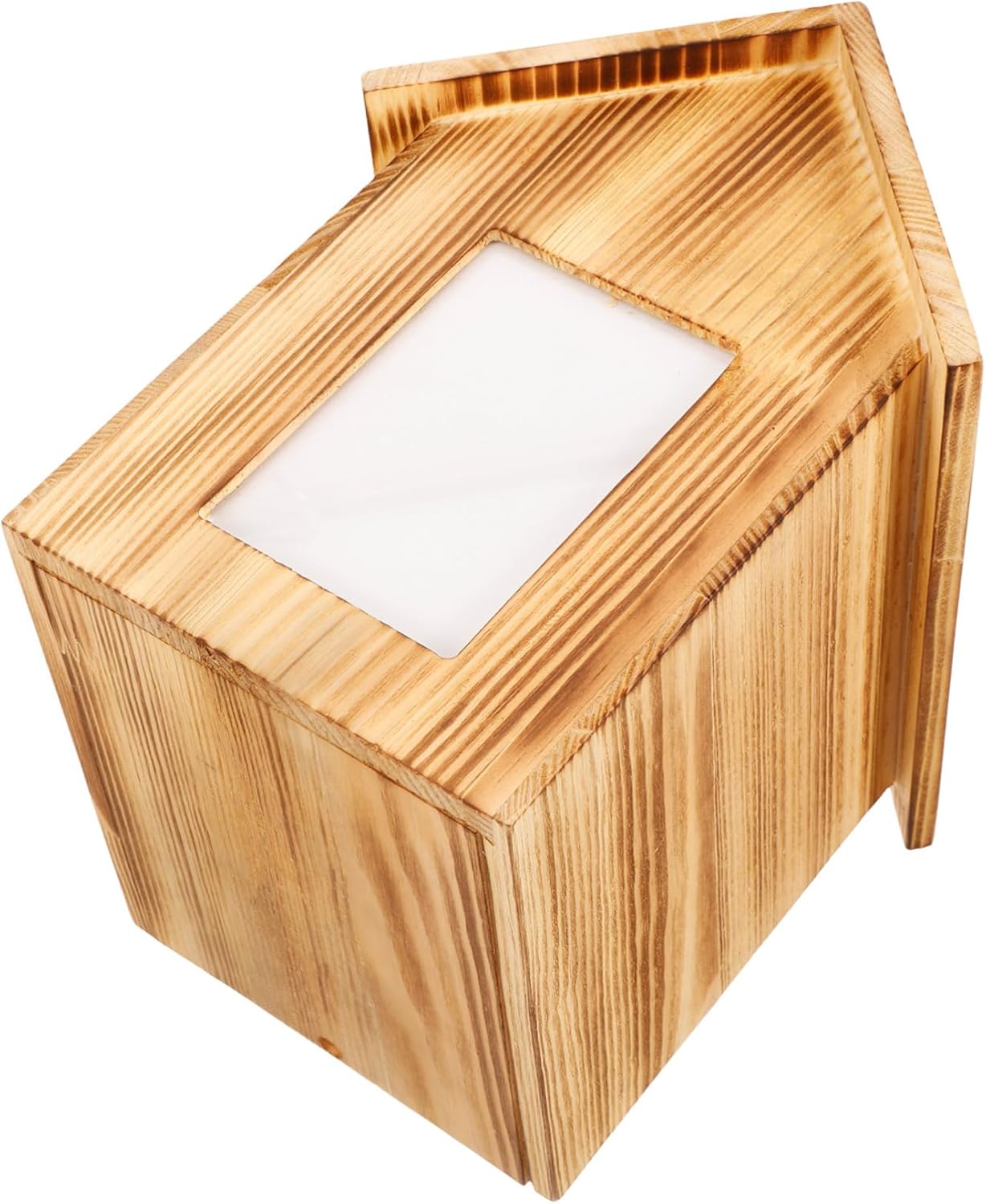Milisten Wooden Pet Urn for Dog Ashes Memorial Ashes Box for Cats and Dogs Solid Wood Cremation Container Elegant Finish for Home Display and Pet Remembrance