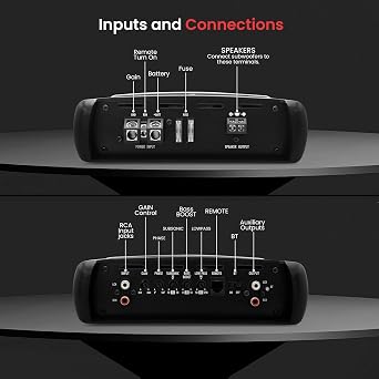 Pyle 1Channel 2000W Class D Car Audio System Amplifier, 14Invincible Monoblock Series Amp, Advanced Protection Circuitry, PWM Power Supply, 5-Way Protection, Lightweight & Compact Design, LPF Control