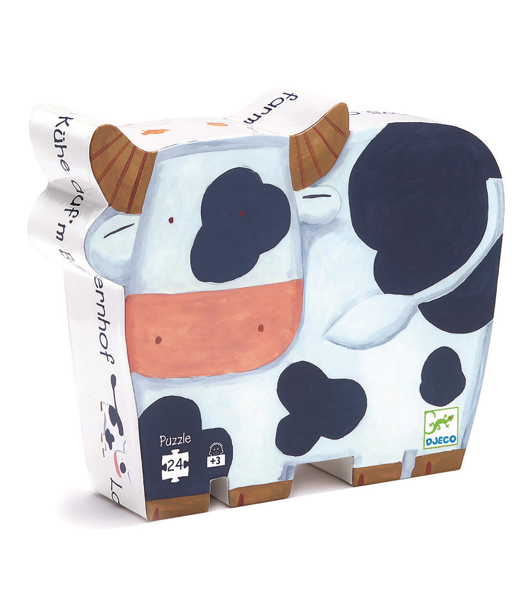 DjecoThe Cows on the Farm Silhouette Puzzle - 24pcs