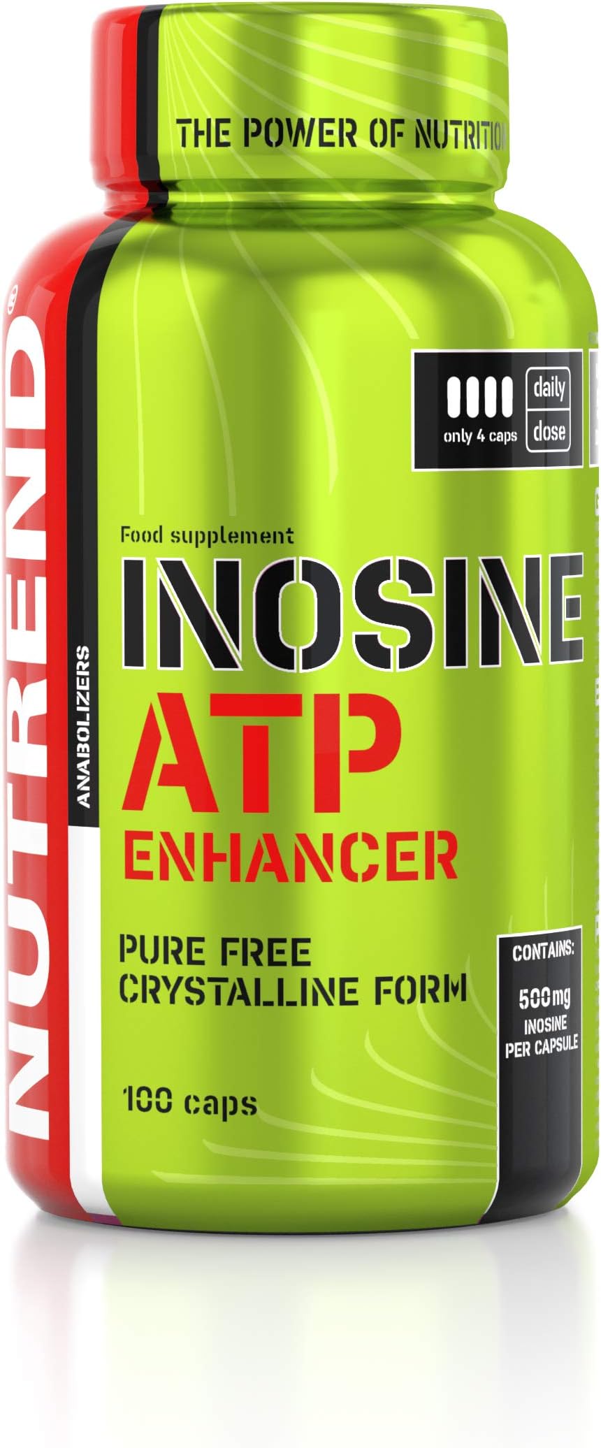 Nutrend ISONINE 100 Caps Energy Source During The Work Done by Each Muscle for Athletes who Focus on Endurance, as Well as Strength Sports Performance.