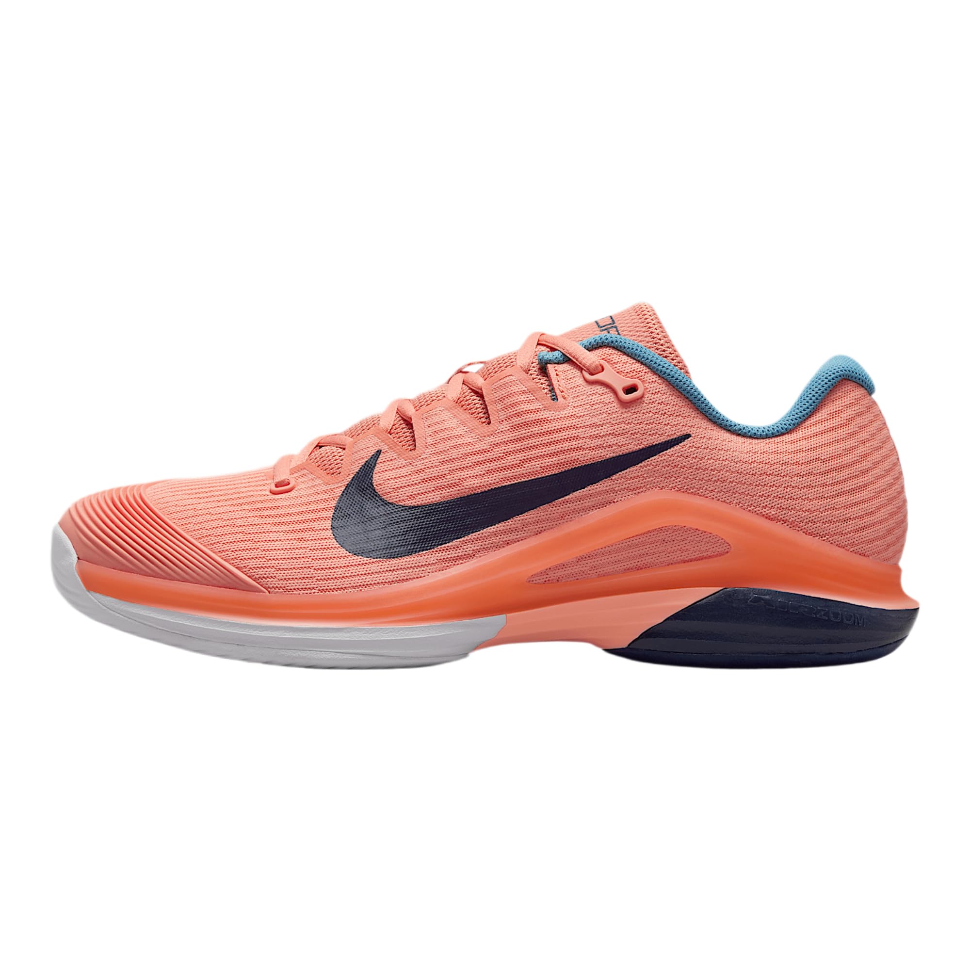 Nike Vapor 12 Men's Hard Court Tennis Shoes (FV5552-800, Apricot Agate/White/Denim Turquoise/Obsidian) Size 9