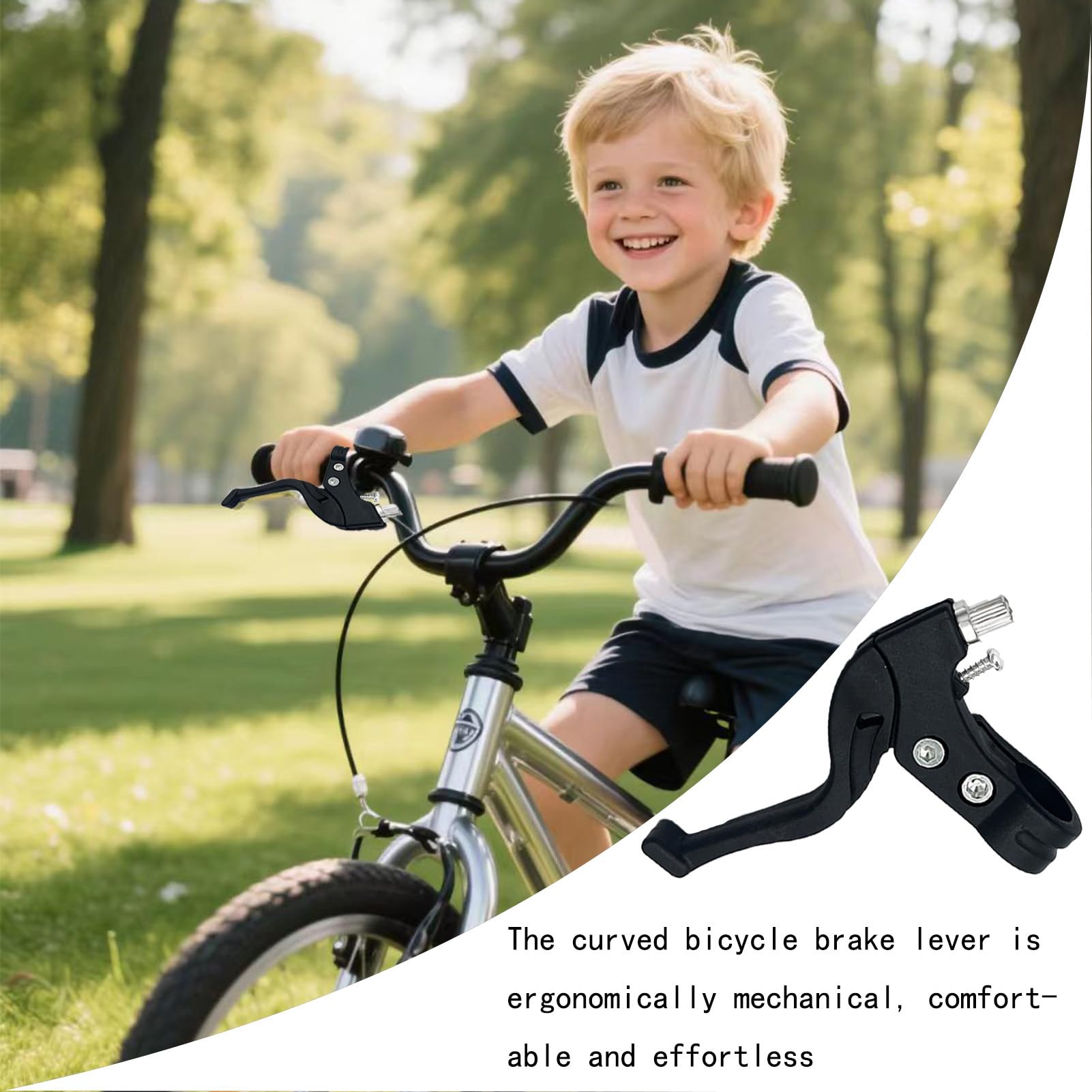 freno bici bambino, leve freno bici, leve freno bicicletta bambini, Leva Del Freno per Bicicletta, regolazione precisa, per bici bambino manubrio 22mm MTB corsa pieghevoli city bike