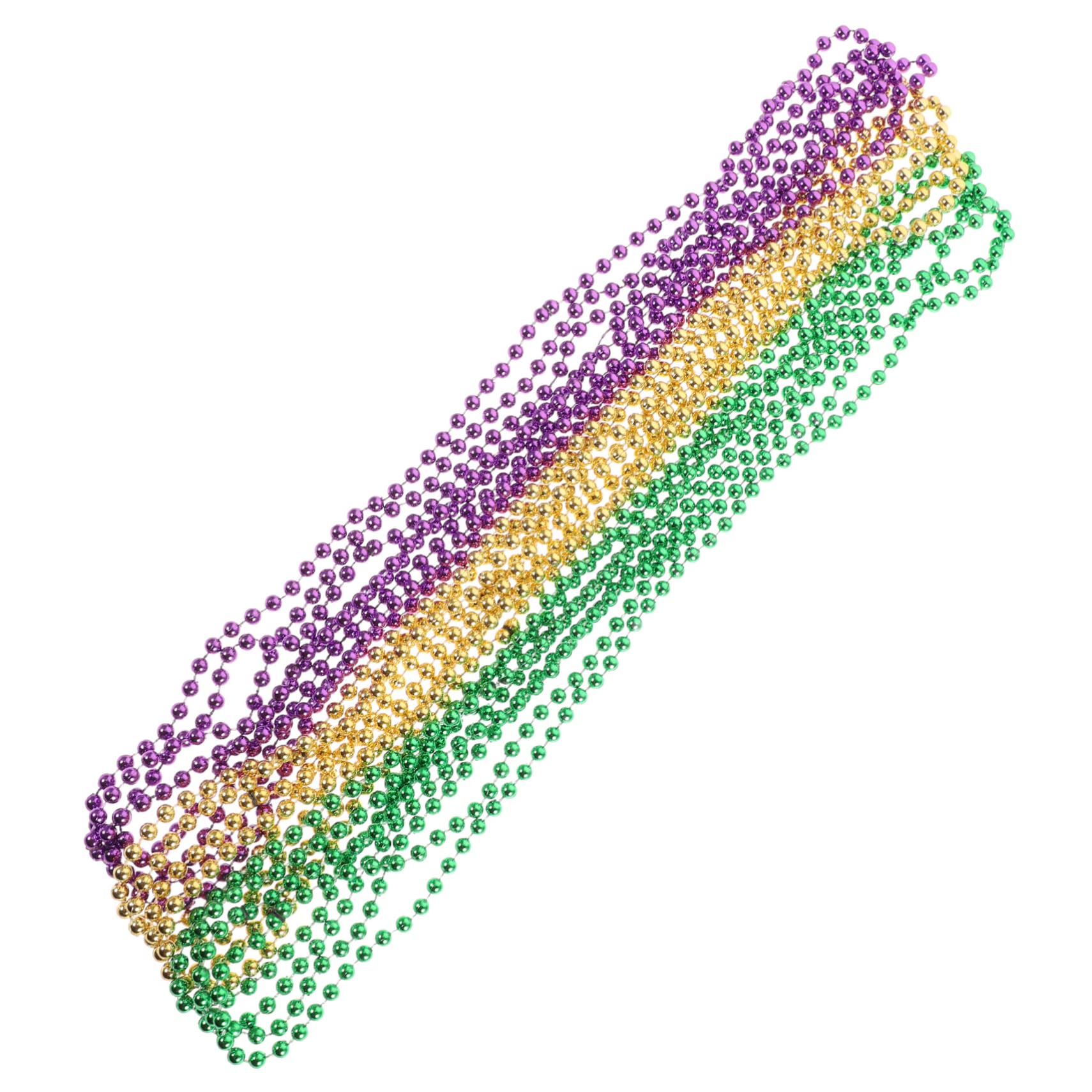 Yardwe 15pcs Colorful Carnival Necklaces Multi Colored Bead Neck Chains for Party Decorations for Birthday and Theme Celebrations Eye Catching Festival Accessories