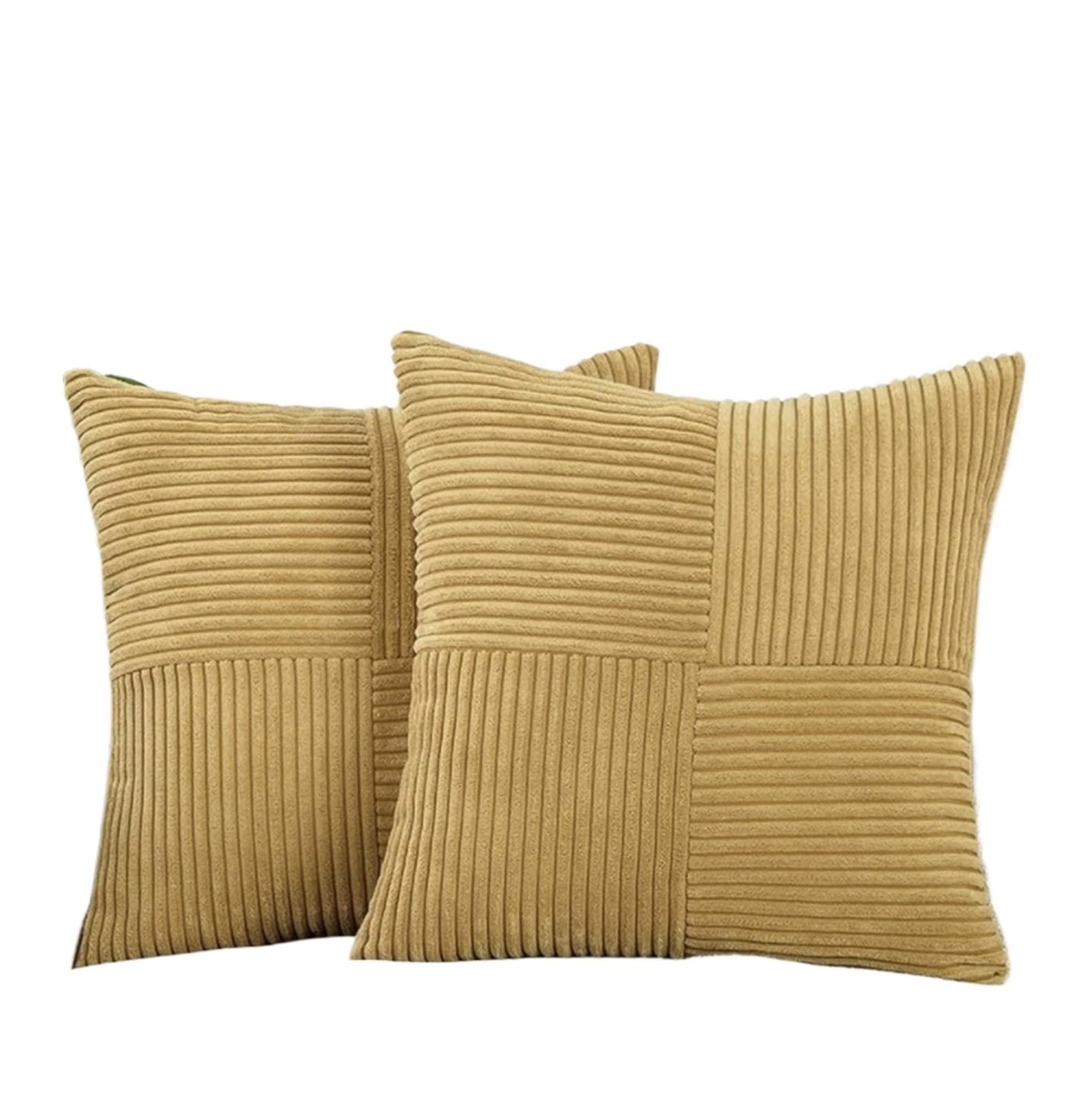 Pillowcases 2pc Pillow Cover Boho Spliced Throw Soft Couch Pillowcase Cross Patchwork Textured Cushion Case For the bedroom