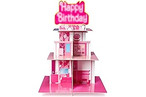 Pink Princess Birthday Barbie Cupcake Toppers