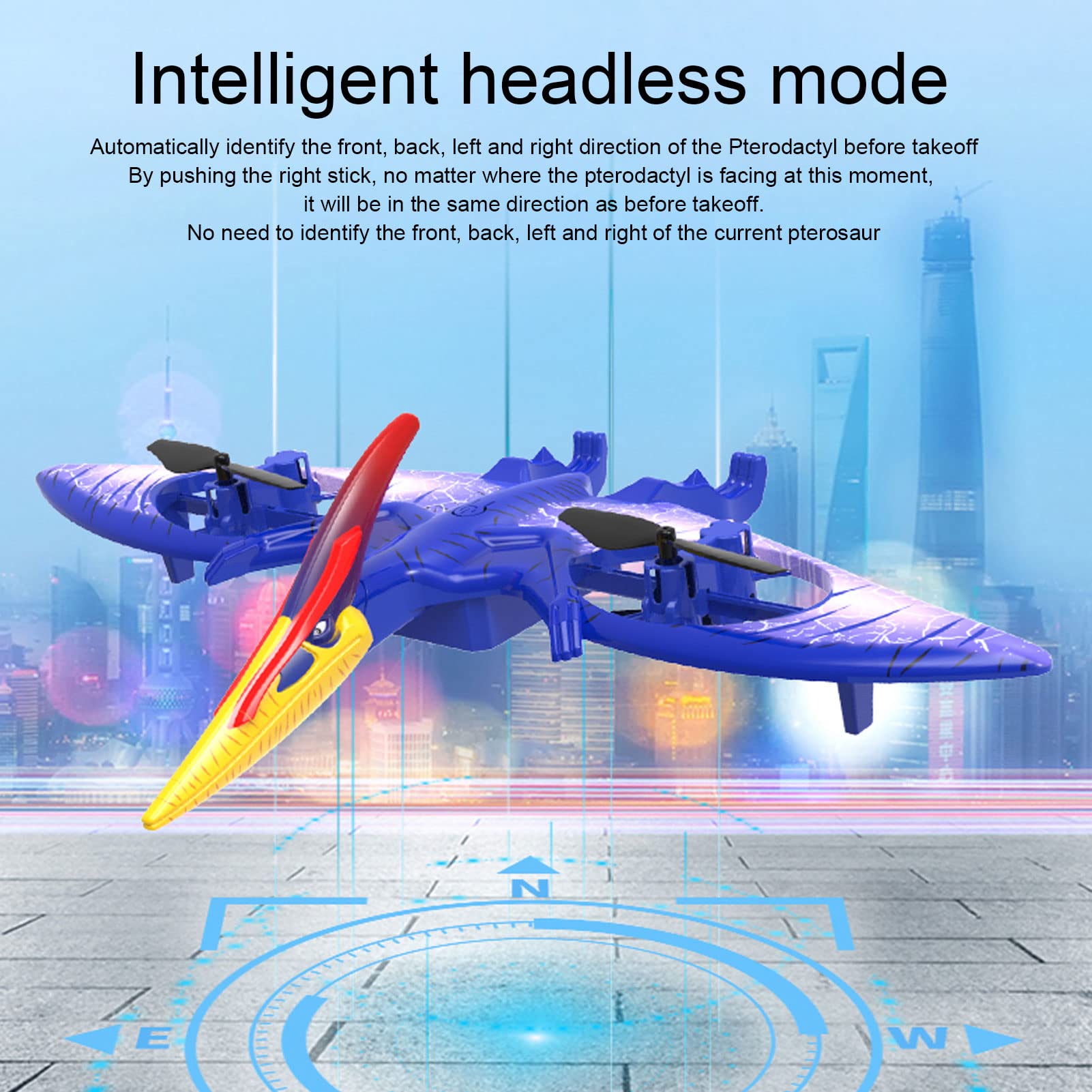 Drone Pterodactyle Pour Enfants - Dragon Volant Télécommandé Avec Gyroscope 6 Axes - Batterie 3.7V 500mAh - Cadeau Anniversaire 8-12 Ans - 6
