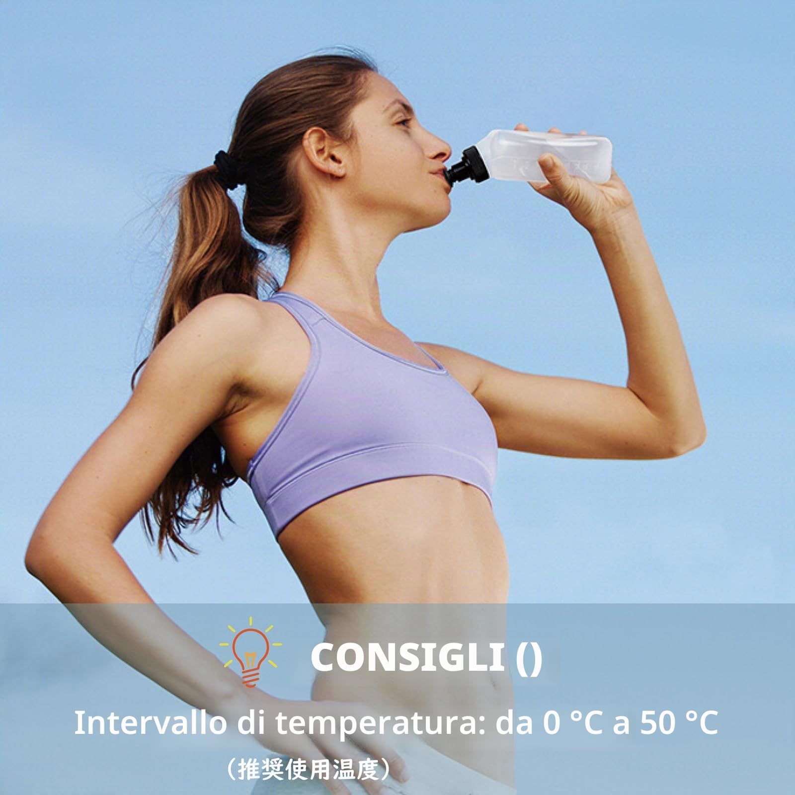 TRIWONDER Borraccia Bici Senza BPA Water Bottle Borraccia Sportiva per Ciclismo MTB Corsa Running Palestra Yoga Sport (280 ml - 2 pezzi)