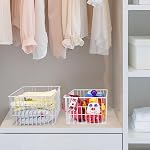 Orgneas Freezer Organizer Bins, Vertical Sides Wire Freezer Baskets for Upright Freezer, Chest Freezer Organizer Deep Freezer Storage Containers for Foods, Snacks, Vegetables, Fruits, Set of 6