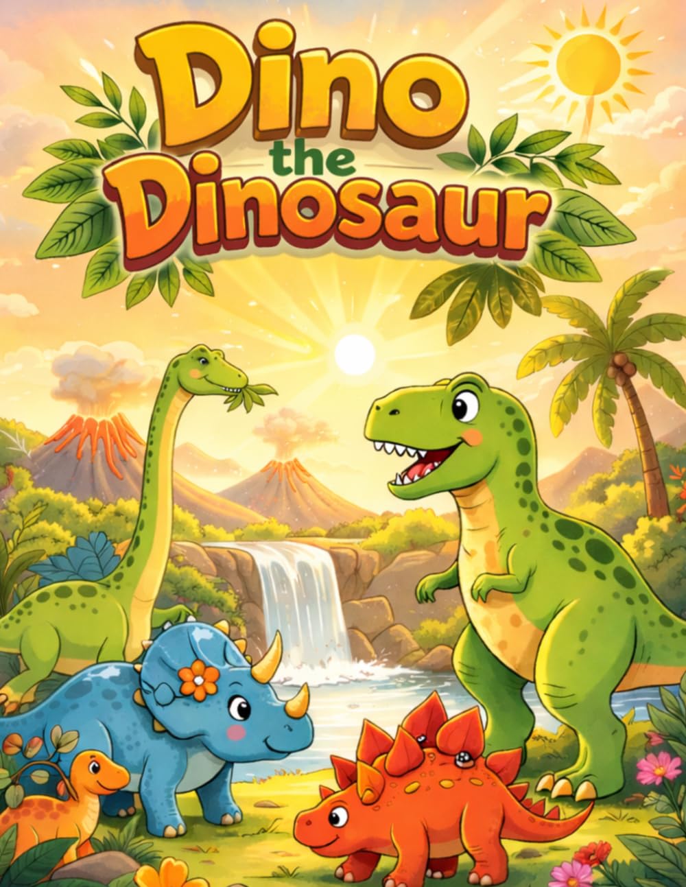 Dino the Dinosaur: A Fun Dinosaur Coloring Book For Kids