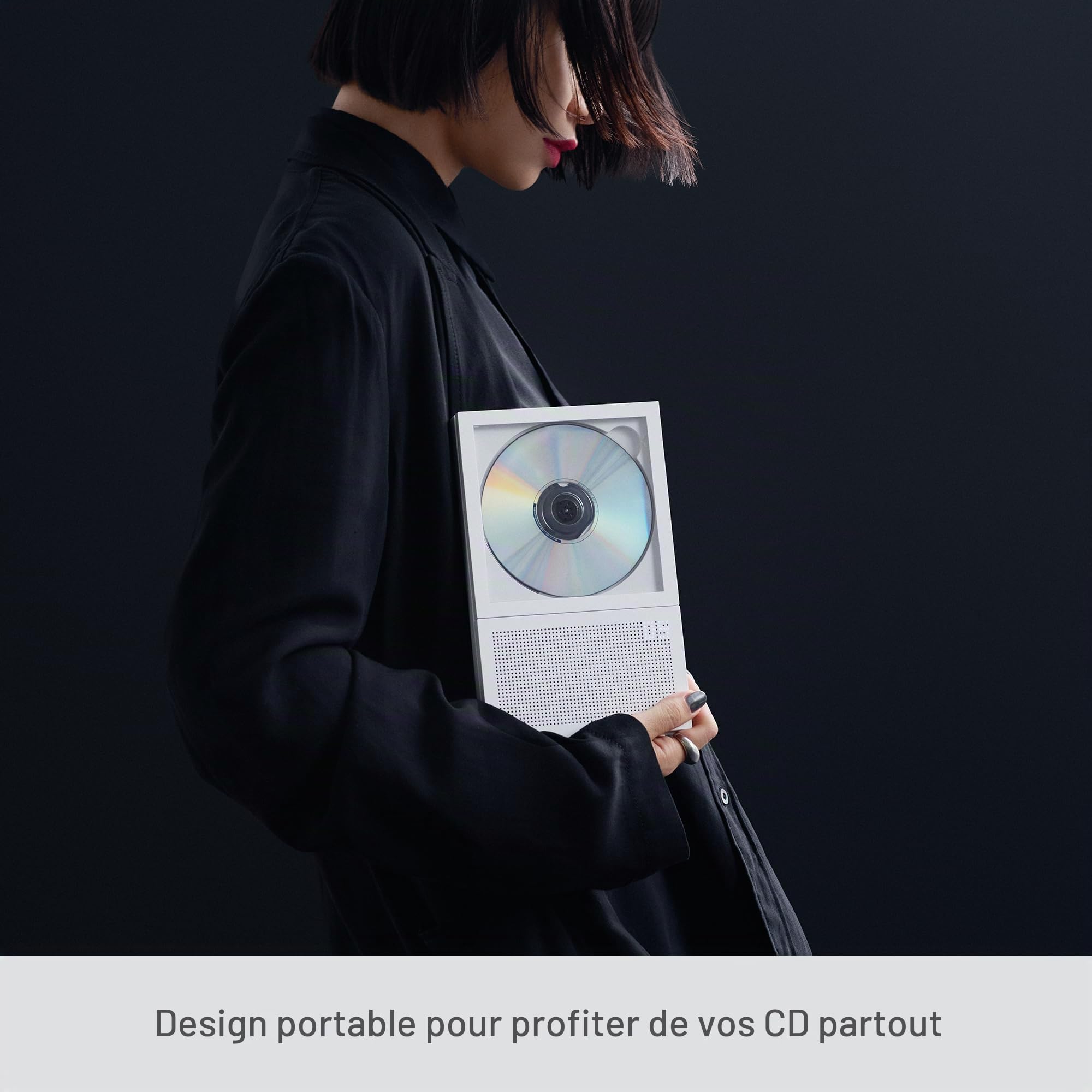 Lecteur CD Bluetooth Instant Disk Audio CP2 (Noir)