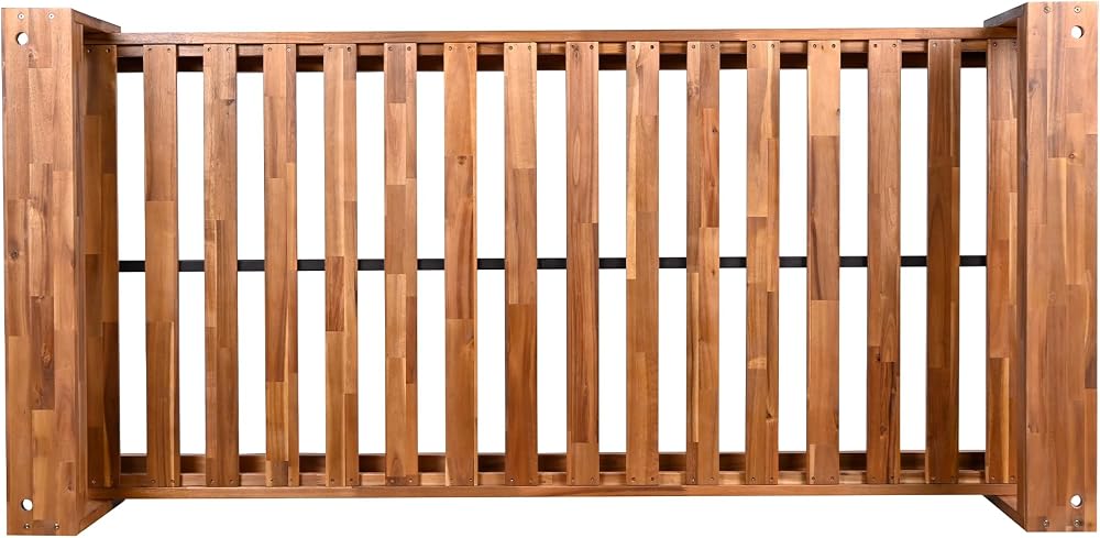 Merax Patio Acacia Wood Porch Swing for Courtyard & Global | Ubuy