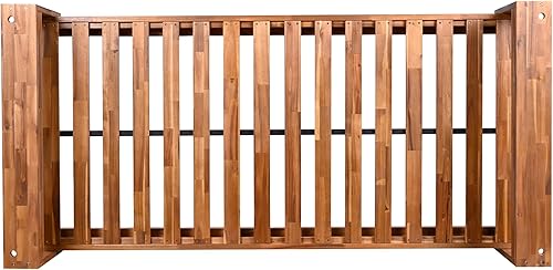 Vista 21 de Merax Columpio de madera de acacia para patio y jardín, sofá cama de día con cuerdas de cáñamo, fácil de montar, color negro