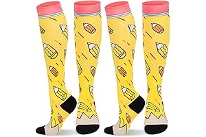 Teacher Pencil Socks Knee High