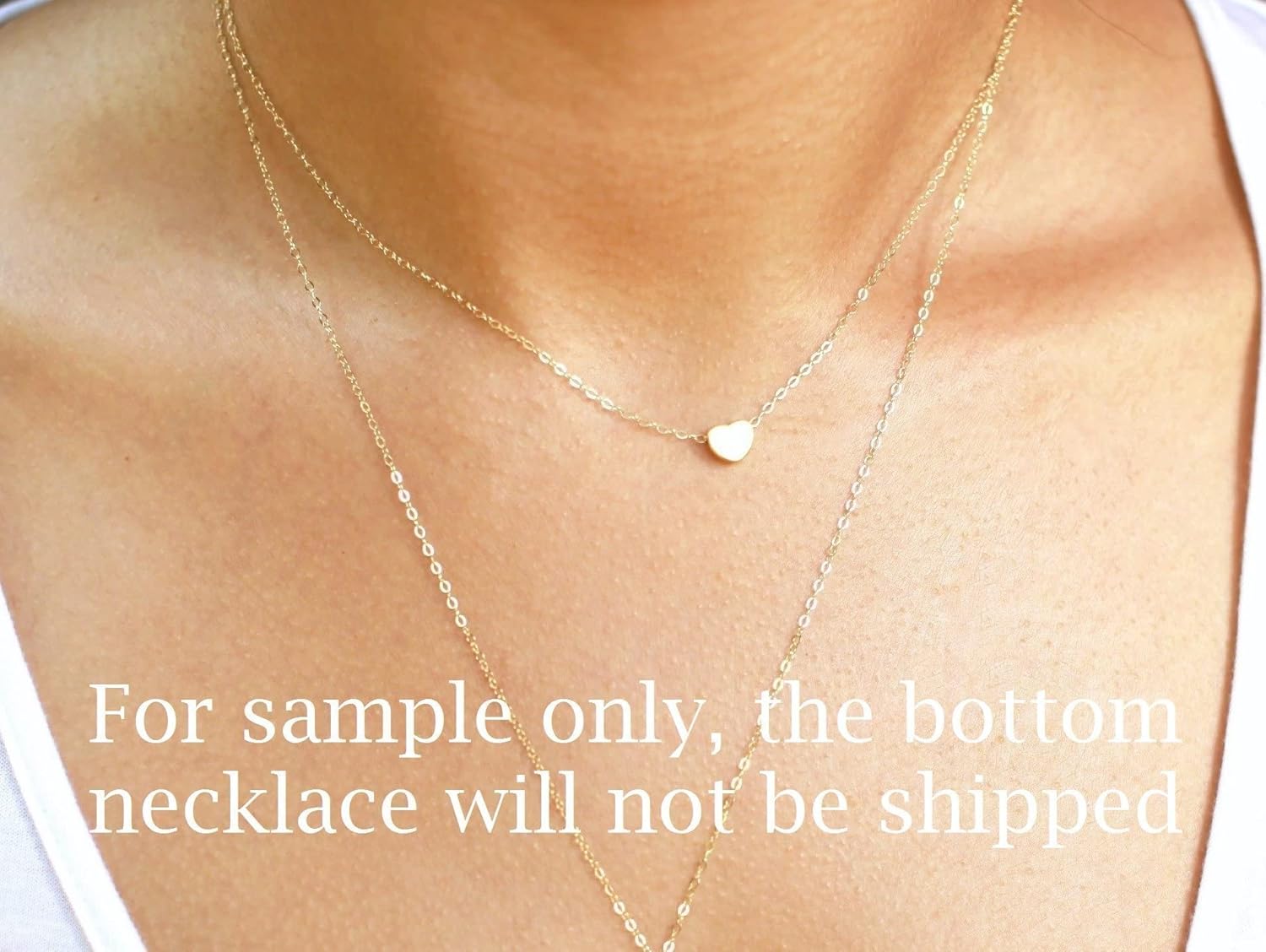 HotMixCold Tiny Silver Initial Heart Necklace, Monogram Pendant Gold Necklace, Rose Gold Couple or Sister Necklace, Customize Delicate Mothers Jewelry - Image 6