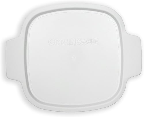 Miniatura 3 de Corningware Stovetop A-1-PC - Tapa cuadrada de plástico blanco de 1.5 cuartos de galón, paquete de 4