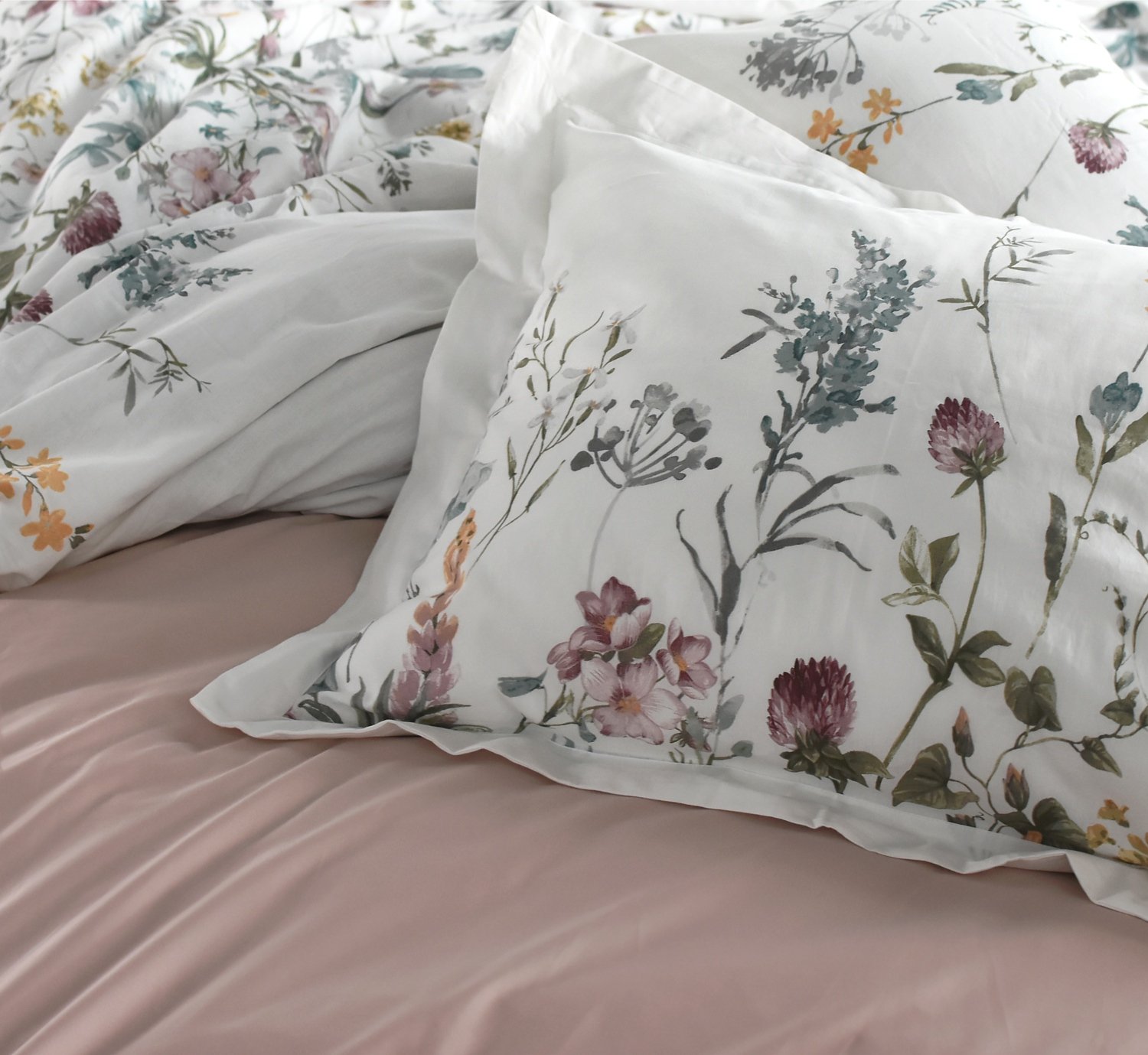 Buy ENVOGUE French Country Provincial Wildflower Print Washed Cotton Percale Bedding Duvet Quilt