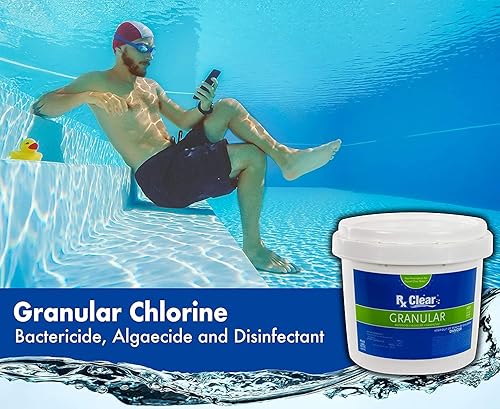 Miniatura 4 de Rx Clear Cloro granular estabilizado  Un recipiente de 2 libras  Uso como bactericida, algicida y desinfectante en piscinas y spas  Disolución