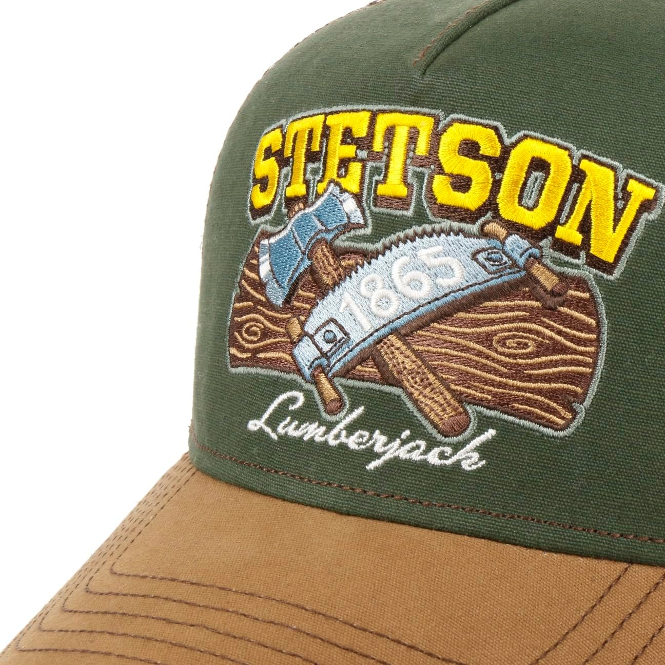 Stetson Lumberjack Trucker Cap Mesh Snapback Cotton Unisex Summer Winter - Image 5