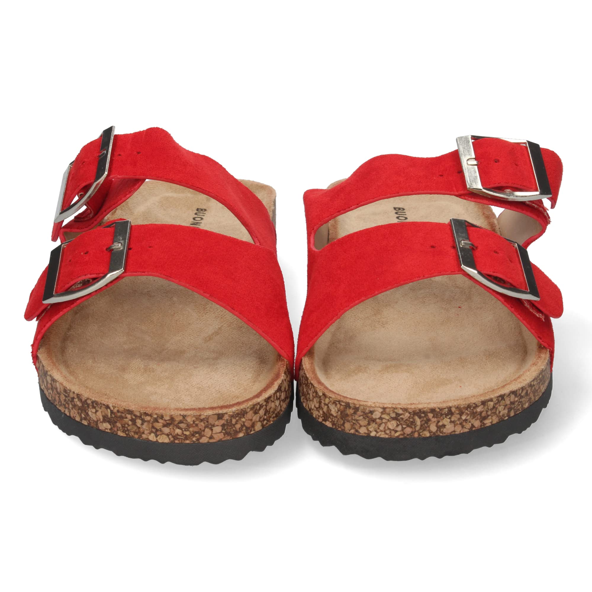 shoes&blues.es Sandalia Plana de Mujer, con Planta de Anatomica de Bio, y Hebillas, Primavera Verano 2021
