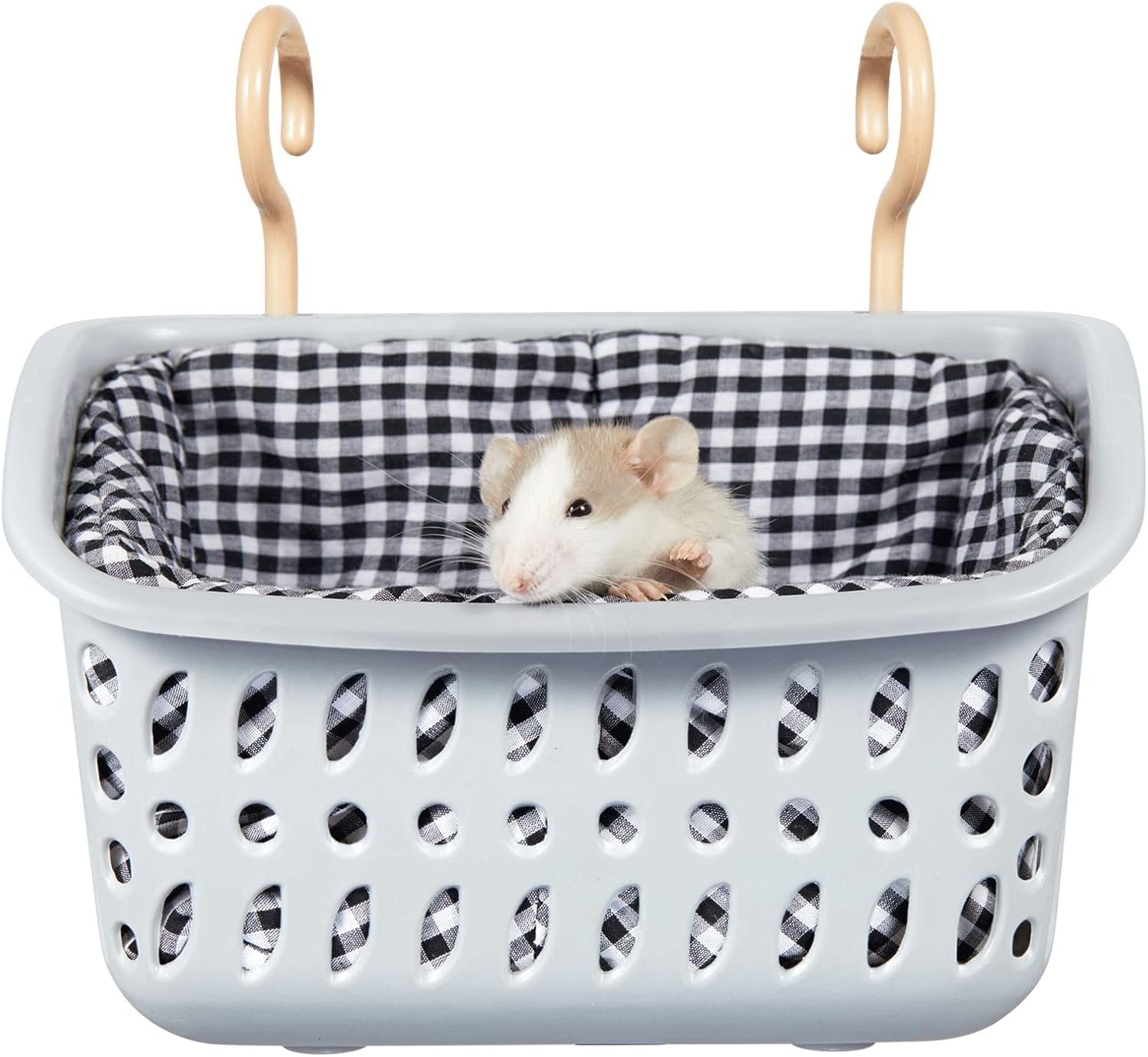 JWShang 2 Small Rat Hammocks for Cage Chew Proof, Rat Warm Bed, Small Animal Hanging Hammock, Rat Cage Accessories for Small Animals Rat, Mouse, Guinea Pig, Chinchilla, Sugar Glider, Ferret