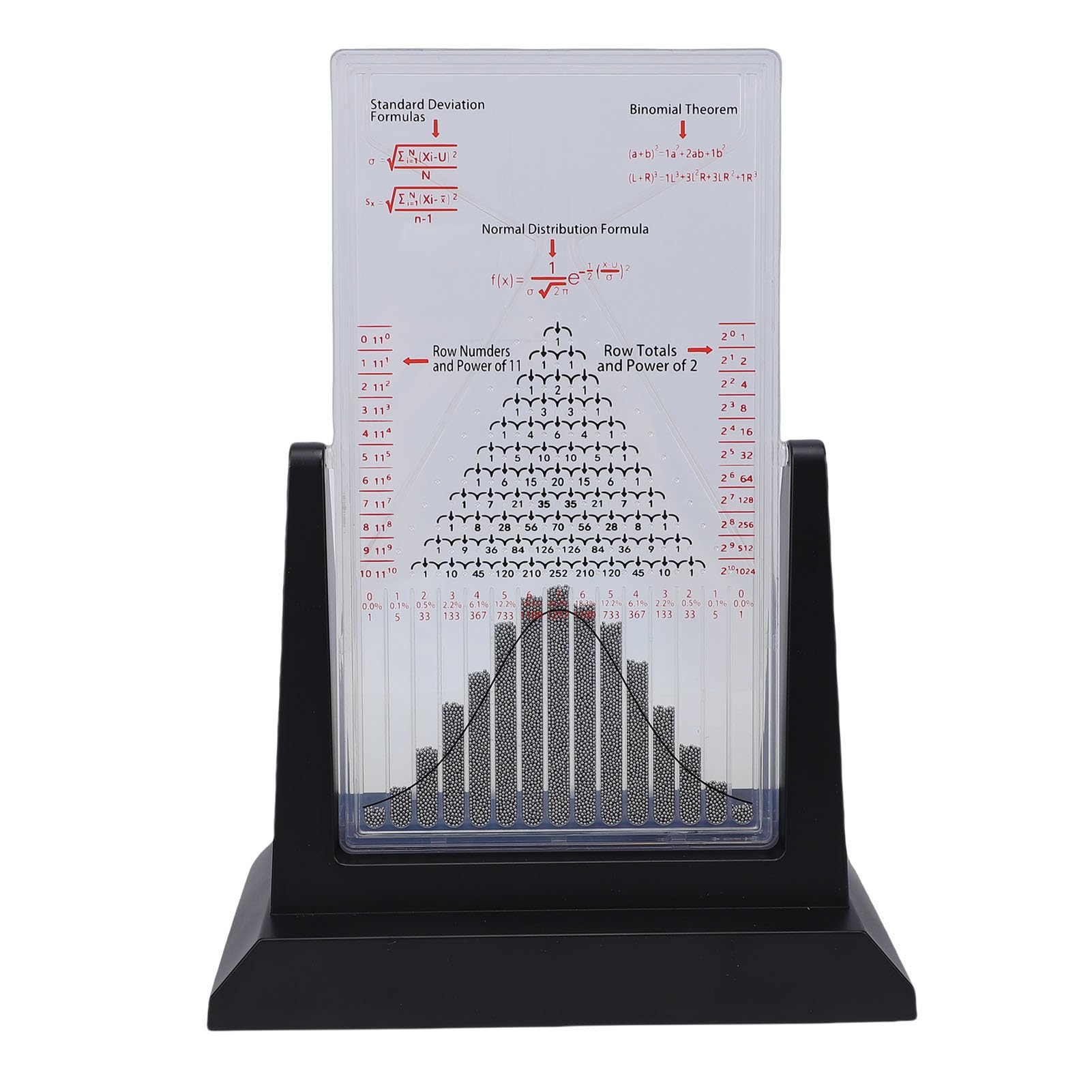 Galton Board - Modello educativo interattivo per giocattolo da ufficio, apprendimento fisico, scelta per studenti, insegnanti e scienziati, costruzione in plastica, 9,06