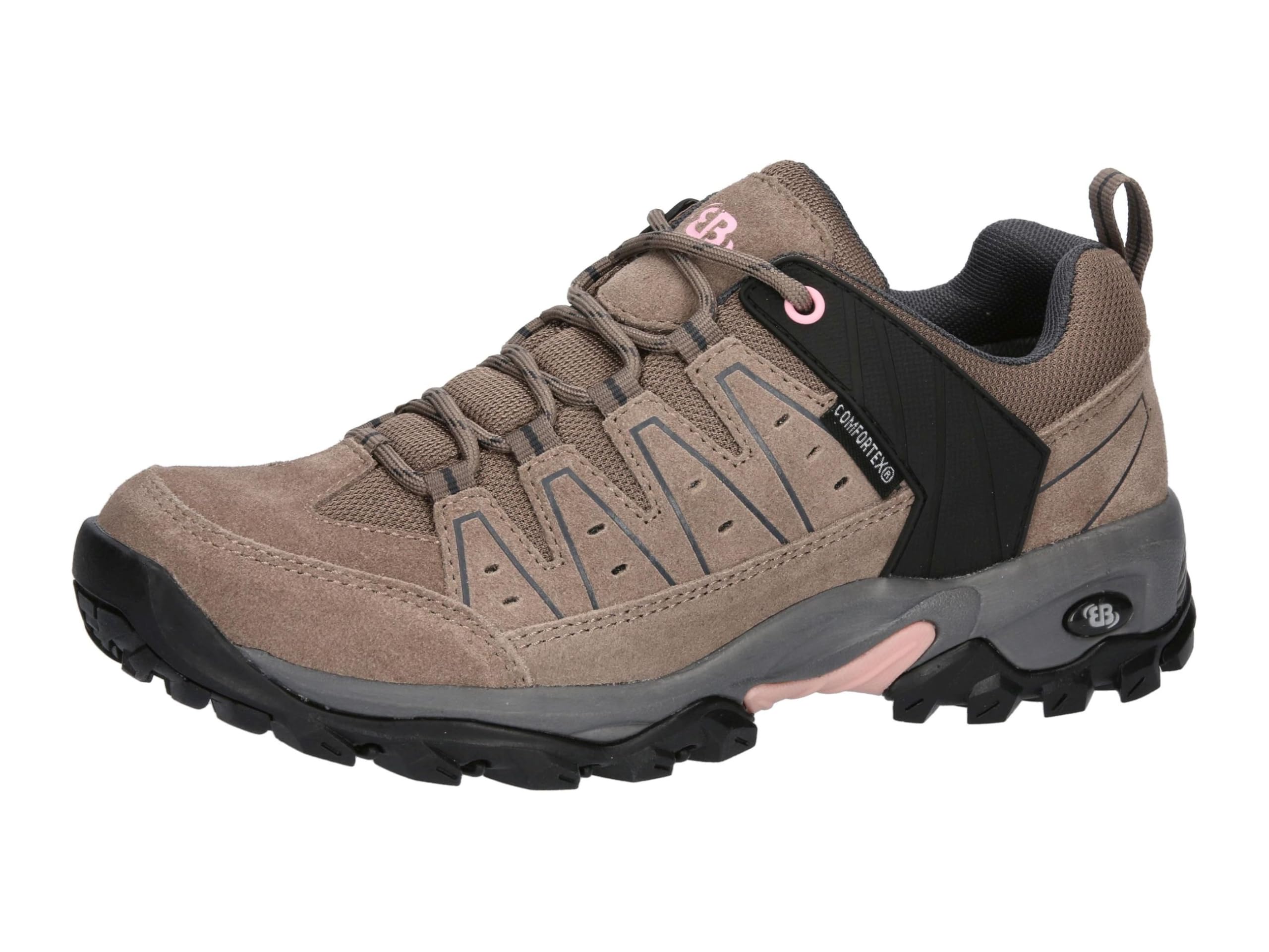 Brütting Women's Mount Pinos Low Trekking Shoes, Beige/Pink, 38 EU, Beige Pink, 6 UK