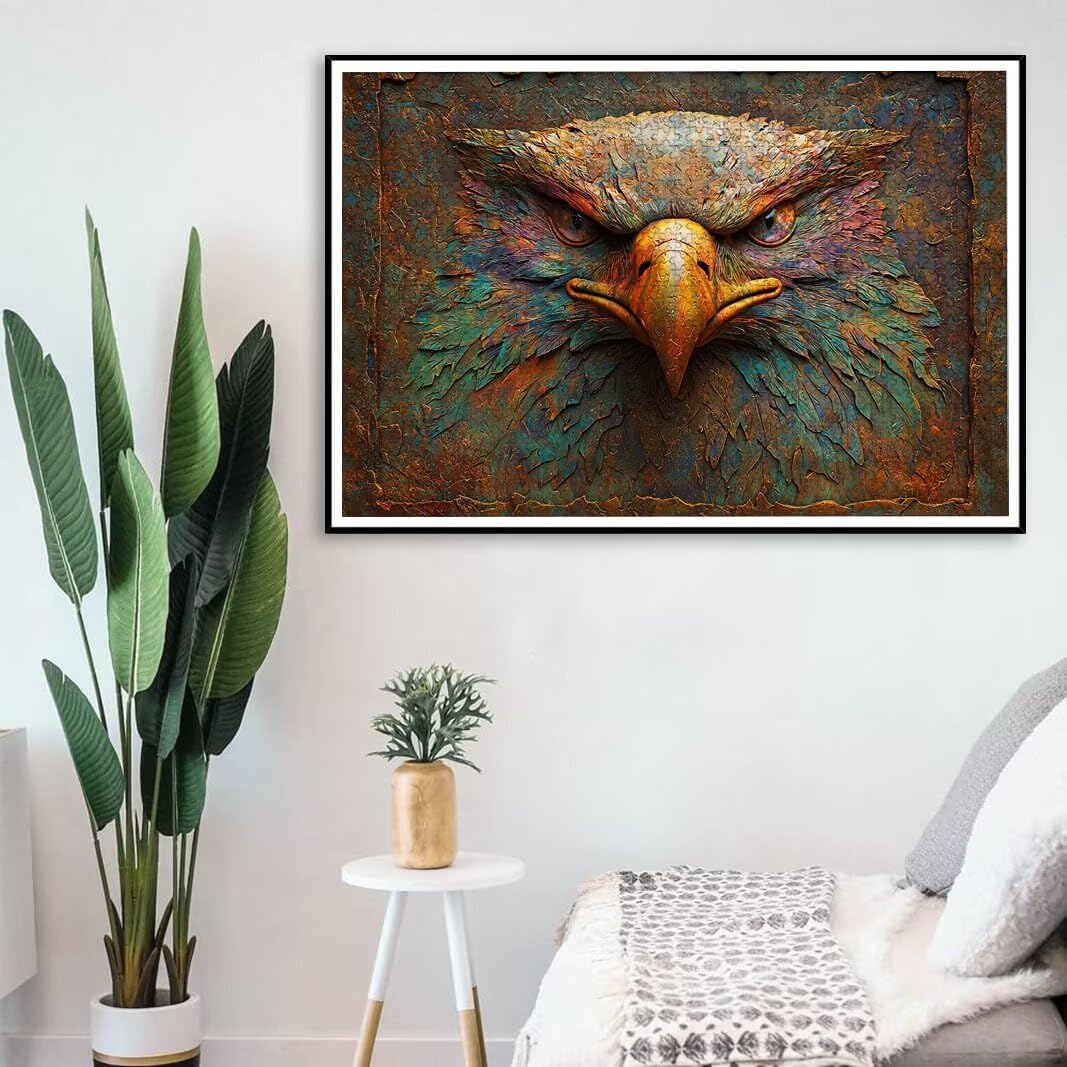 Puzzle Águila, Puzzle 1000 Piezas, Rompecabezas, Regalo Mujer, Decor -8554