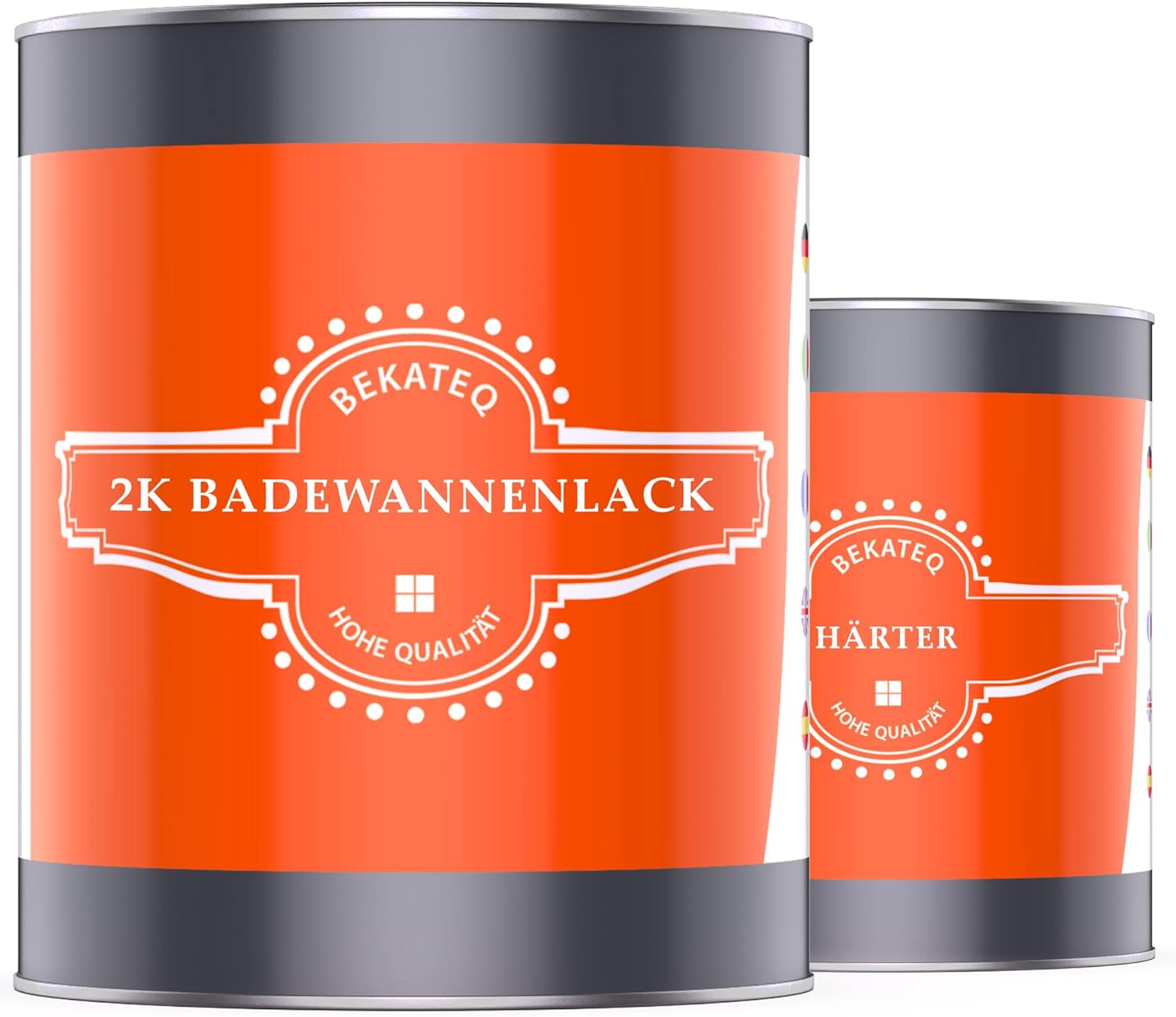 BEKATEQ Hammerschlaglack Kupfer, 1 Liter I 3in1: Rostschutz, Grundierung & Lackierung für innen
