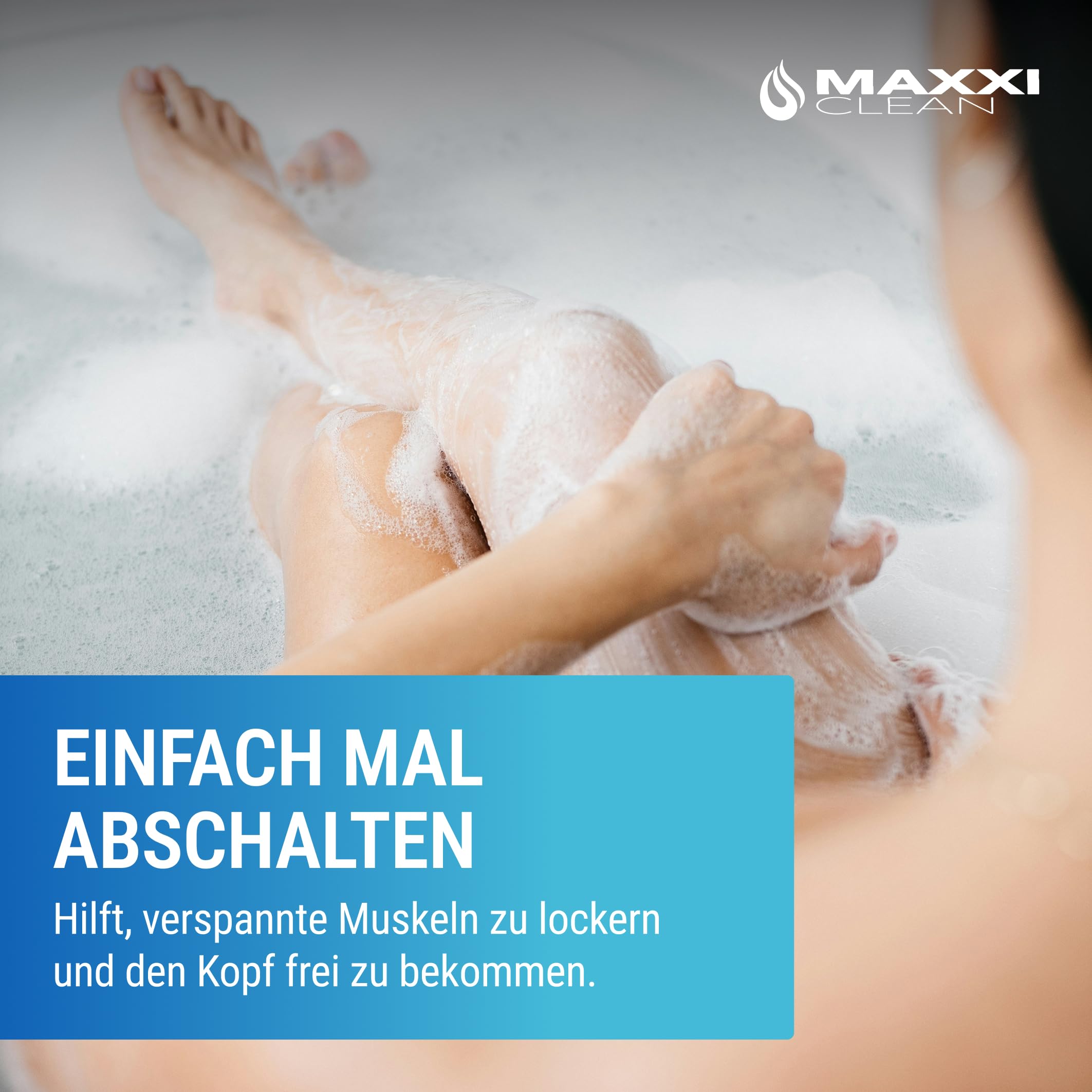 Maxxi Clean | 1 x 900 g wysokiej czystości soli gorzkiej | sól do kąpieli do wellness i peelingu ciała | Sól Epsom Made in Germany | czysty relaks dla mięśni, skóry i duszy | magnez nadaje się do