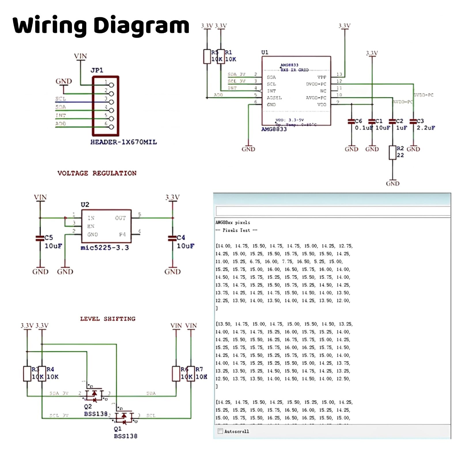 Snapklik.com : AMG8833 IR 8x8 Infrared Cameras Thermal Imager