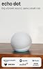 Echo Dot Newest gen | Bluetooth smart speaker with big vibrant sound and Wi-Fi | Glacier White, with Alexa Early Access