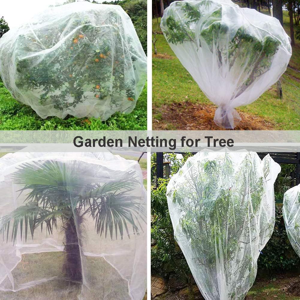 Amgate Garden Netting Pest Barrier, 10x20 Ft Mesh Bug Insect Netting for Plants Garden Trees Vegetables Fruits Flowers Crops Row Cover Mosquito Screen Net : Patio, Lawn & Garden
